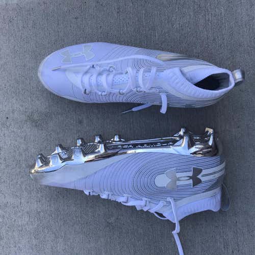 White Unisex Molded Cleats Under Armour