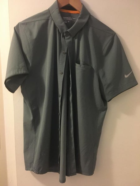 Nike golf full button short sleeve