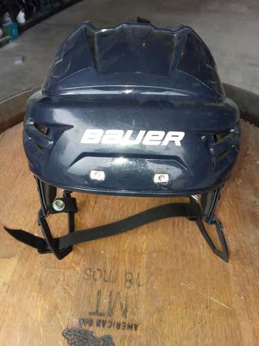 Navy Blue Used Medium Bauer IMS 9.0 Helmet
