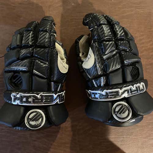 Black Used Player Maverik M3 12" Lacrosse Gloves