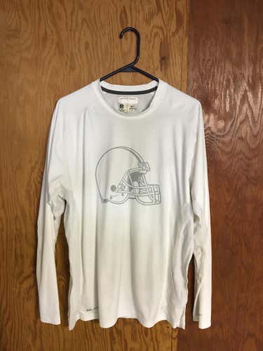 Cleveland Browns Pro Stock (#13) White XL Nike On Field Pregame Long sleeve