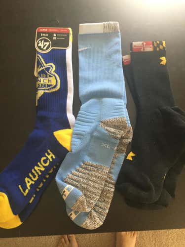 BUNDLE:  UNC, Maryland, and Florida Launch socks
