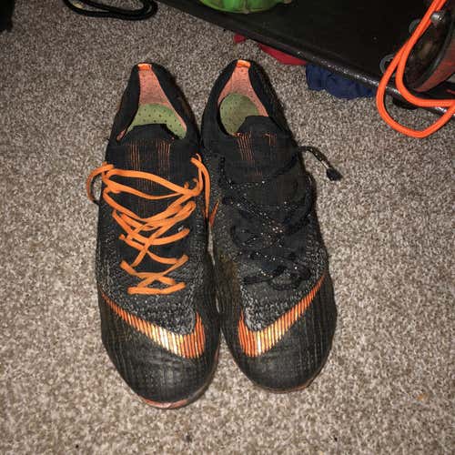 Black Unisex Molded Cleats Nike Mercurial Vapor 12 Elite FG Cleats