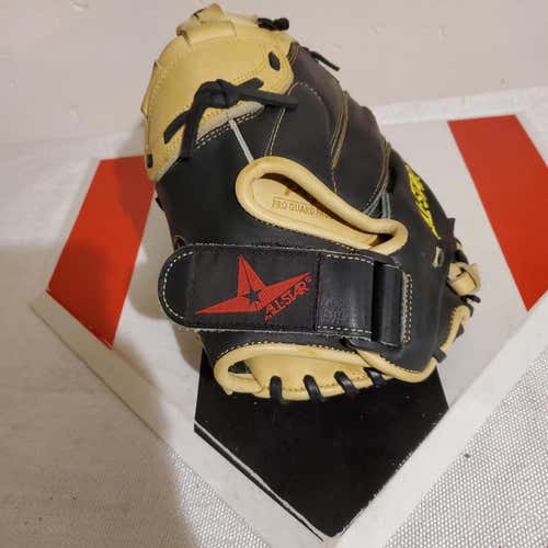 Yellow Used High School/College All Star Left Handed Catcher's CMw4000 Softball Glove 34"