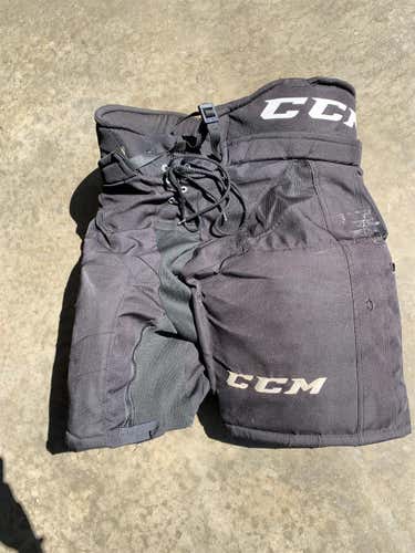 Black Used Medium CCM HP30 Pro Stock Hockey Pants