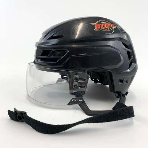 Used | Black CCM Resistance Helmet with Short Cut CCM Visor | Medium | INDY FUEL | EQ848