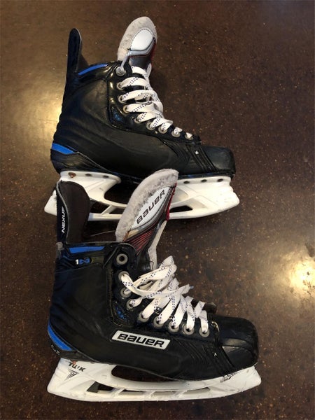 Used Bauer Nexus 1N Pro Stock Skates - Left Size 5 1/4 D - Right Size 5 1/2 D (USK112B)
