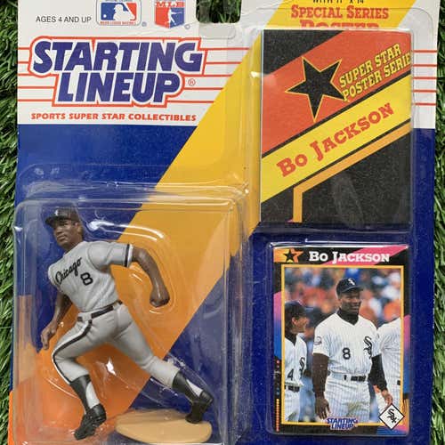 Vintage 90s Bo Jackson Chicago White Sox Starting Line Up Toy Collectible Mlb Baseball