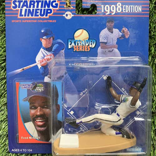 Vintage 90s Fred Mcgriff Tampa Bay Devil Rays Mlb Baseball Starting Lineup Toy New
