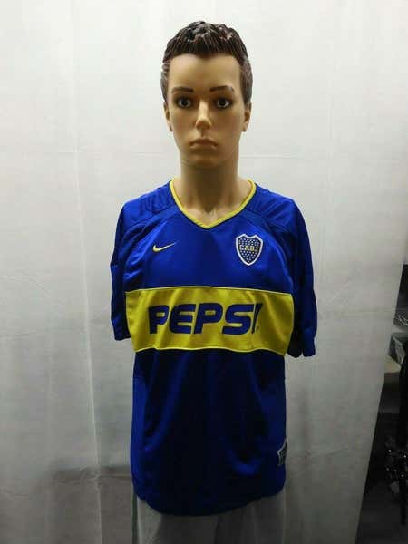 Rare 2003 Boca Juniors Nike Drifit Jersey Blue XL | SidelineSwap