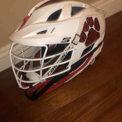 Cascade S Lacrosse Helmet Chapman White