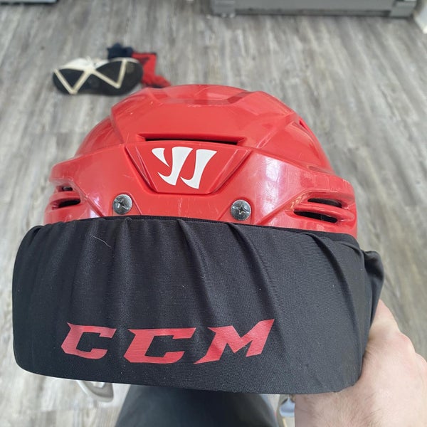 Used Warrior Krown Pro Stock Helmet With CCM Detachable Visor