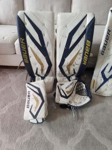 Blue Used Senior 35" +1  Bauer Regular TotalOne NXG Goalie Full Set Pro Stock