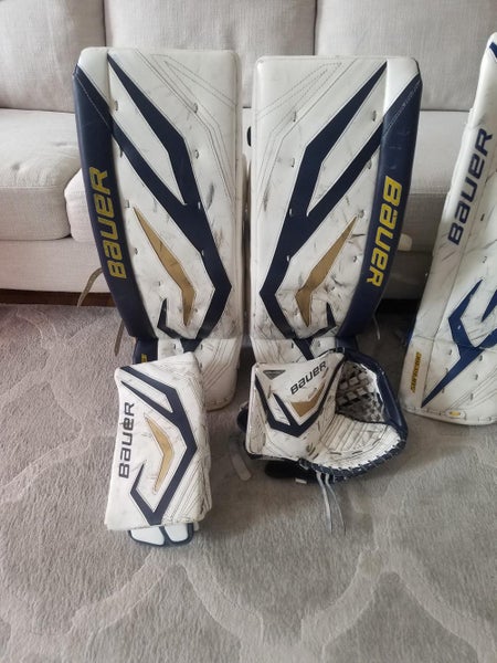 Blue Used Senior 35" +1 Bauer Regular TotalOne NXG Goalie Full Set Pro Stock