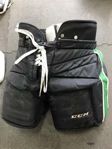 Black Used XL CCM HPG 12A Pro Stock Hockey Goalie Pants