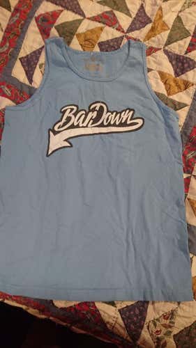 Men's gray/light blue Bar Down tank top