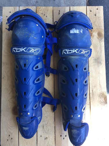 Blue Used Reebok Catcher's Leg Guard
