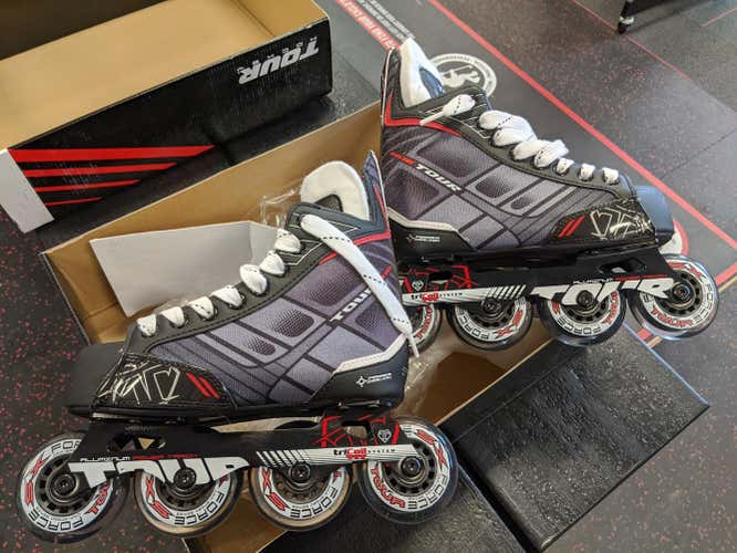 New Senior Tour FB-225 Inline Skates D&R (Regular) Size 9