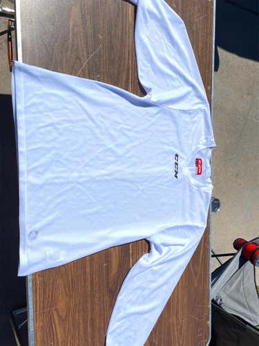 White Adult Small CCM Jersey