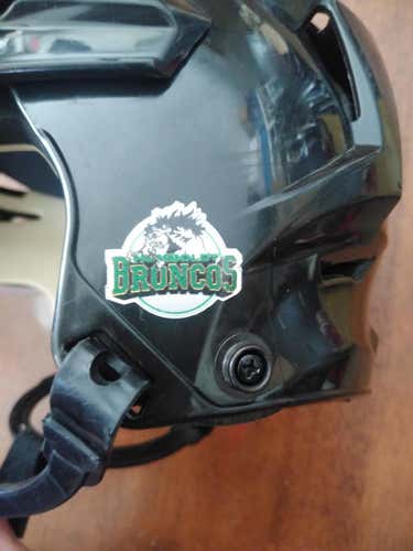 Curtis McKenzie Texas Stars 2018 Calder Cup Finals Black Used Medium CCM Vector V08 Helmet Pro Stock