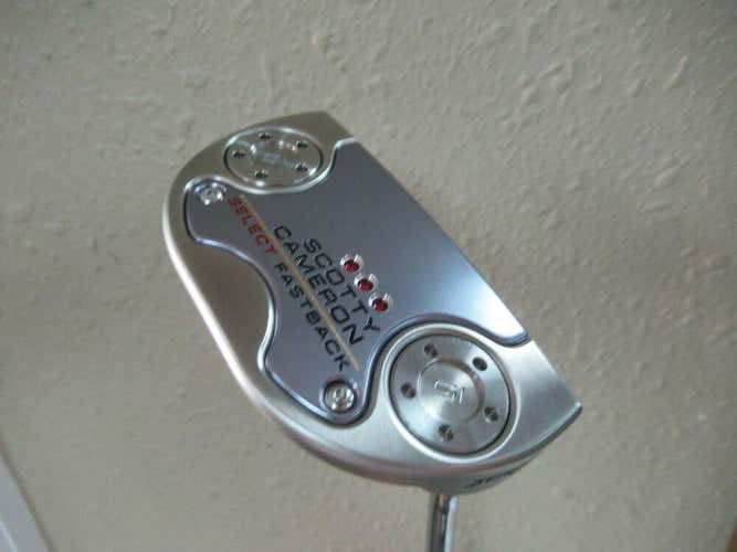 MINT 2018 TITLEIST SCOTTY CAMERON SELECT FASTBACK 34" PUTTER PISOLINI RUBBER