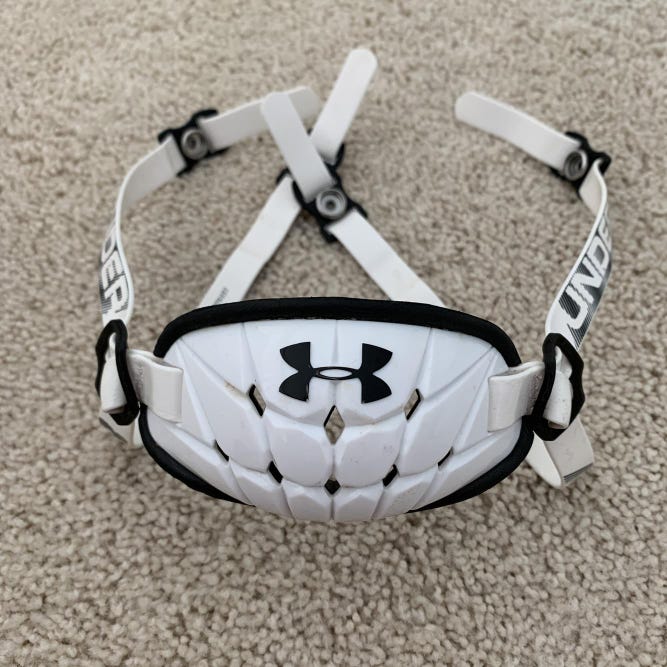 Under Armour Chinstrap Lacrosse/Football White/Black