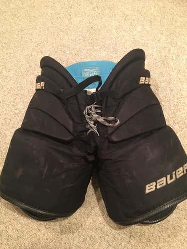 Black Used Medium Bauer Reactor 9000 Hockey Goalie Pants