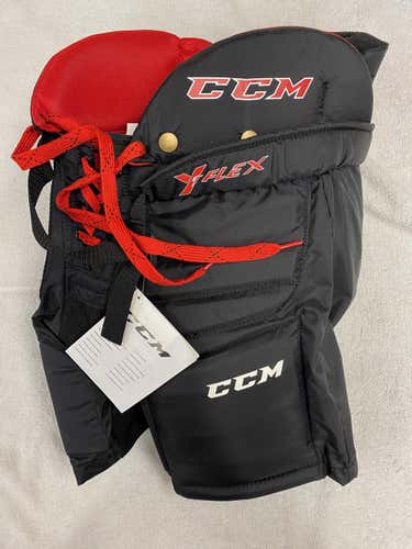 Black New CCM Lg/XL YT Flex Hockey Goalie Pants