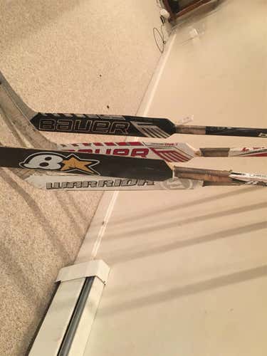 Used Regular Goalie Stick Bundle