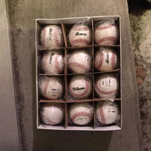 New Wilson 12 Pack Baseballs