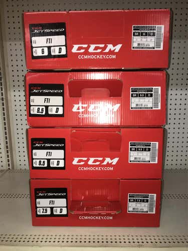 New CCM JetSpeed FT1 D&R (Regular) Size 6 Hockey Skates