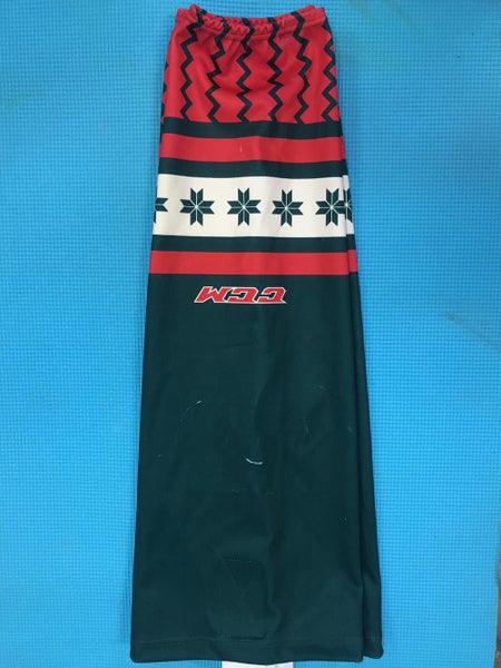 Game worn Christmas Themed Hockey Sock