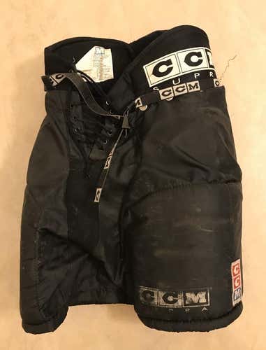 Black Used Jr Small CCM Hockey Pants