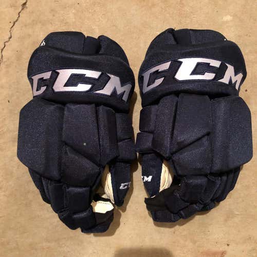 Florida Panthers Blue New CCM 14" Pro Stock Gloves With Shot Blockers