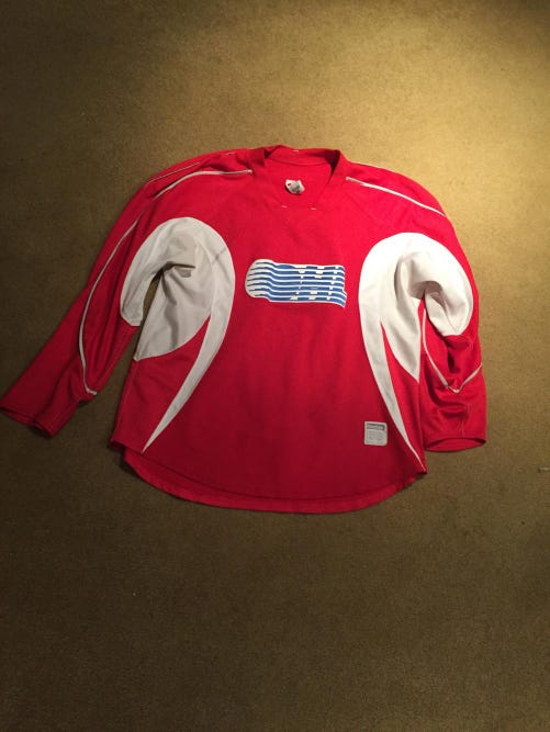 OHL Reebok Practice Jersey Red size 56