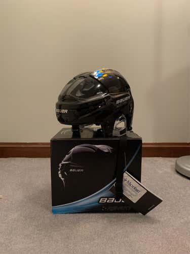 Bauer Black Re-Akt Helmet (M)