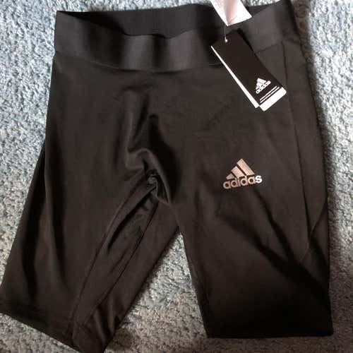 Beauty League Issued Black Men's Large Adidas Compression Shorts