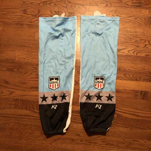 Blue USHL Camp Socks