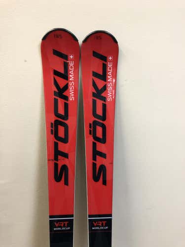 Used 2020 Stockli LASER GS Skis With Bindings Max Din 12