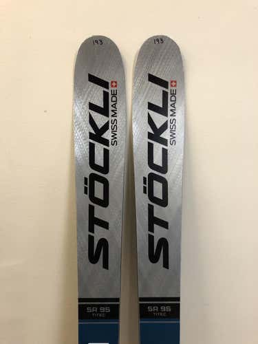 Used 2020 Stockli STORMRIDER 95 Skis With Bindings Max Din 13