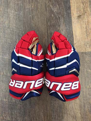 Red New Bauer Supreme One.8 14" Gloves