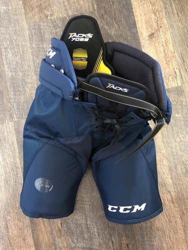 Blue New Large CCM Tacks 7092 Hockey Pants