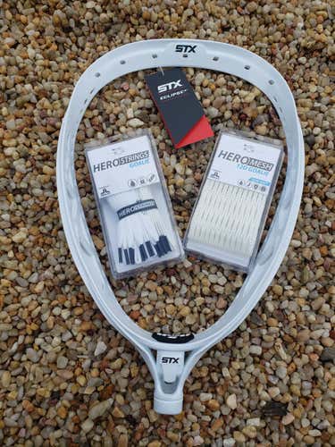 New Goalie STX Unstrung Eclipse 2 Goalie Head W/ECD Hero mesh kit