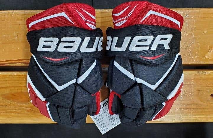 New Bauer Vapor X800 Sr. Gloves 14" Black/Red