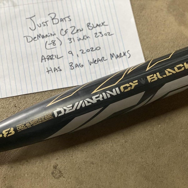 Used Composite CF Zen Black (-8) 23 oz 31" Bat - Has Bag Wear Marks