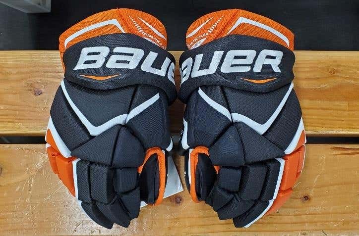 New Bauer Vapor X800 Sr. Gloves 14" Black/Orange