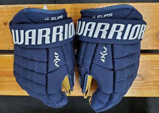New Pro Stock Warrior Franchise (AX1 label) Gloves Sr. 14" J. Elias - Navy Blue