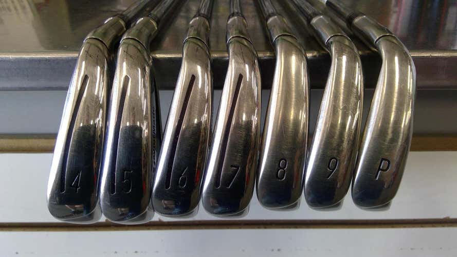 Used Men's TaylorMade Right Handed M3 Iron Set Reg Flex Steel 4-PW