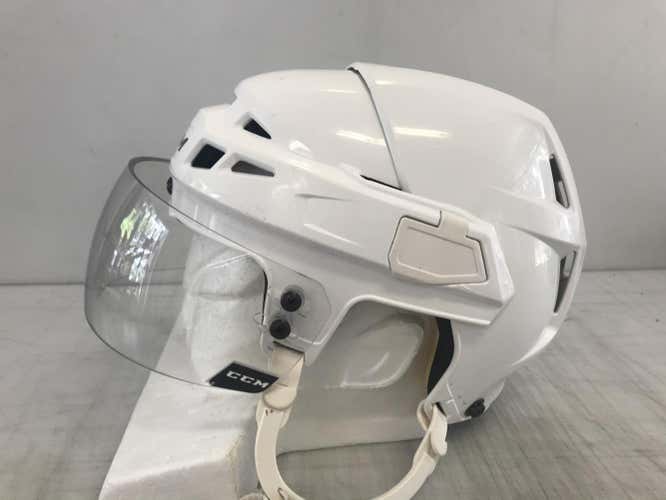 CCM Vector V08 Pro Stock Hockey Helmet Small White CCM Visor 2156