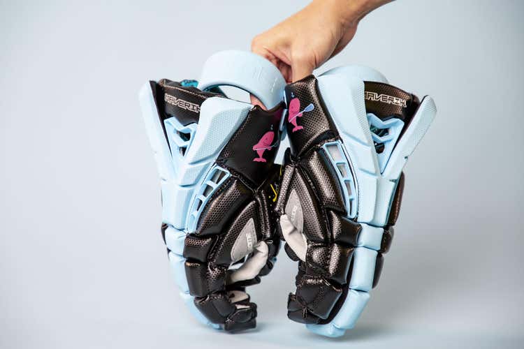 New Pink Whales Maverik Rome Lacrosse Gloves 13"